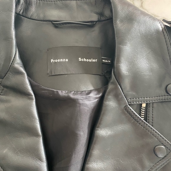 Proenza Schouler Leather Moto Biker Jacket - Picture 11 of 13